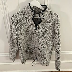 PINK Gray Sherpa Half-Zip